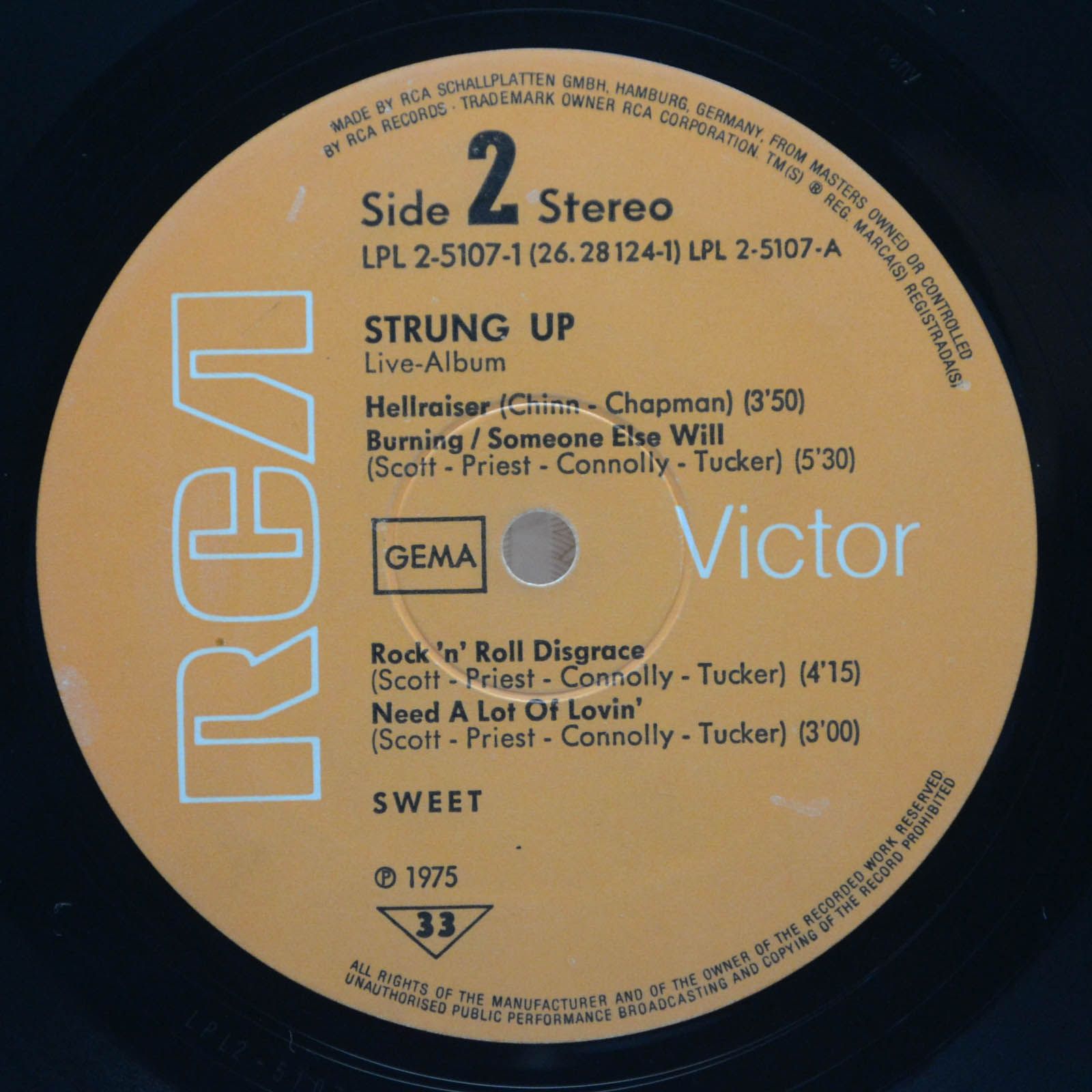 Sweet — Strung Up, 1975