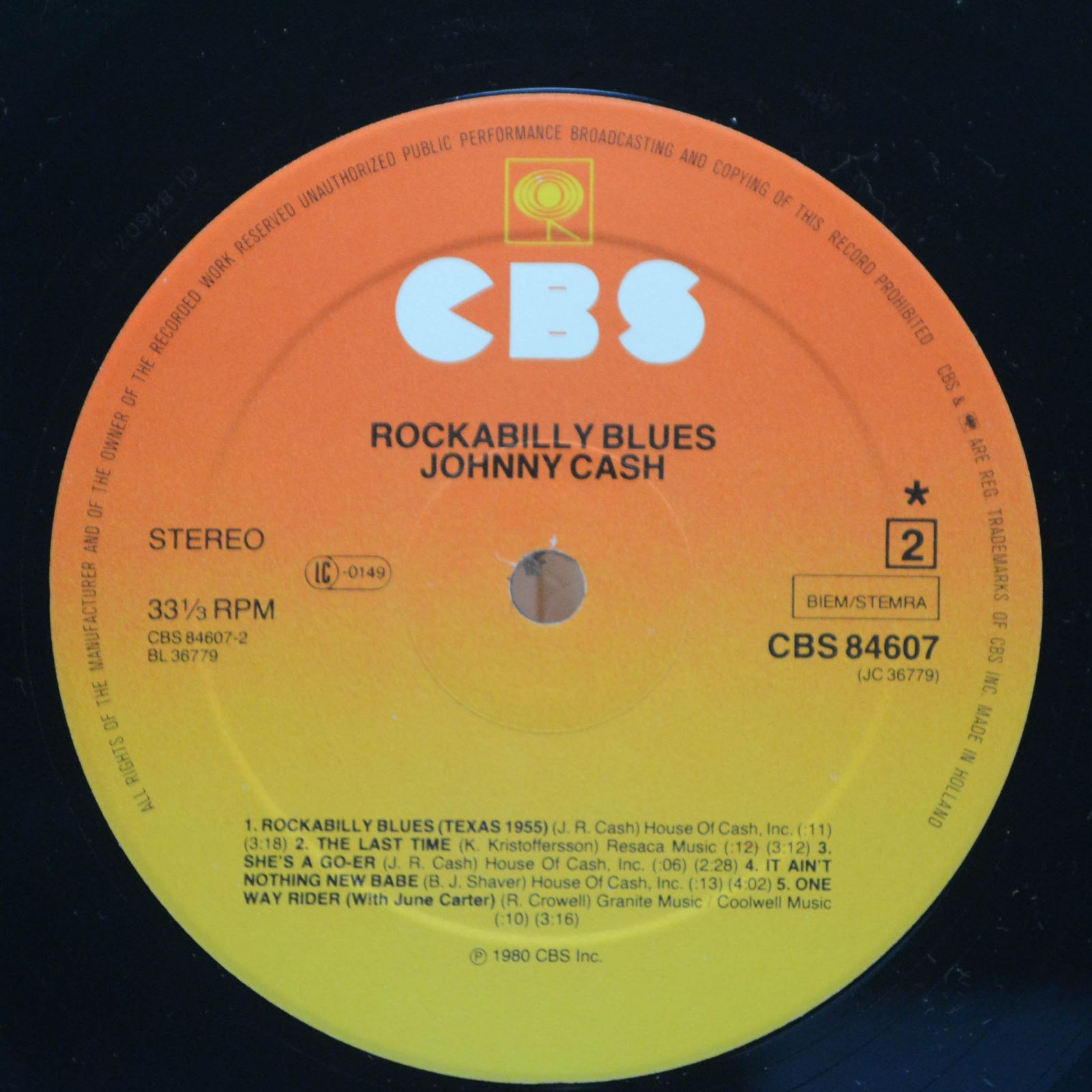 Johnny Cash — Rockabilly Blues, 1980