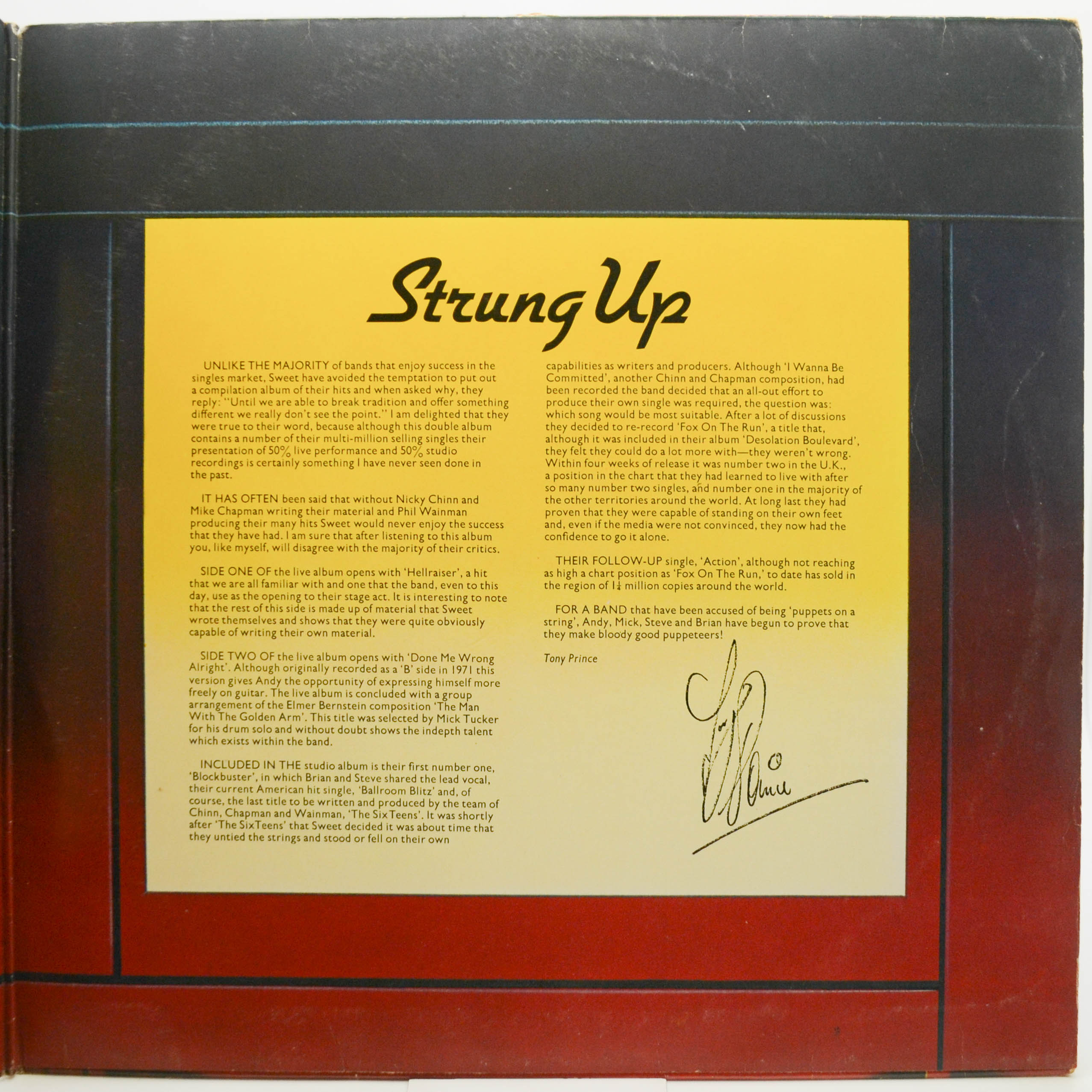 Sweet — Strung Up (2LP), 1975