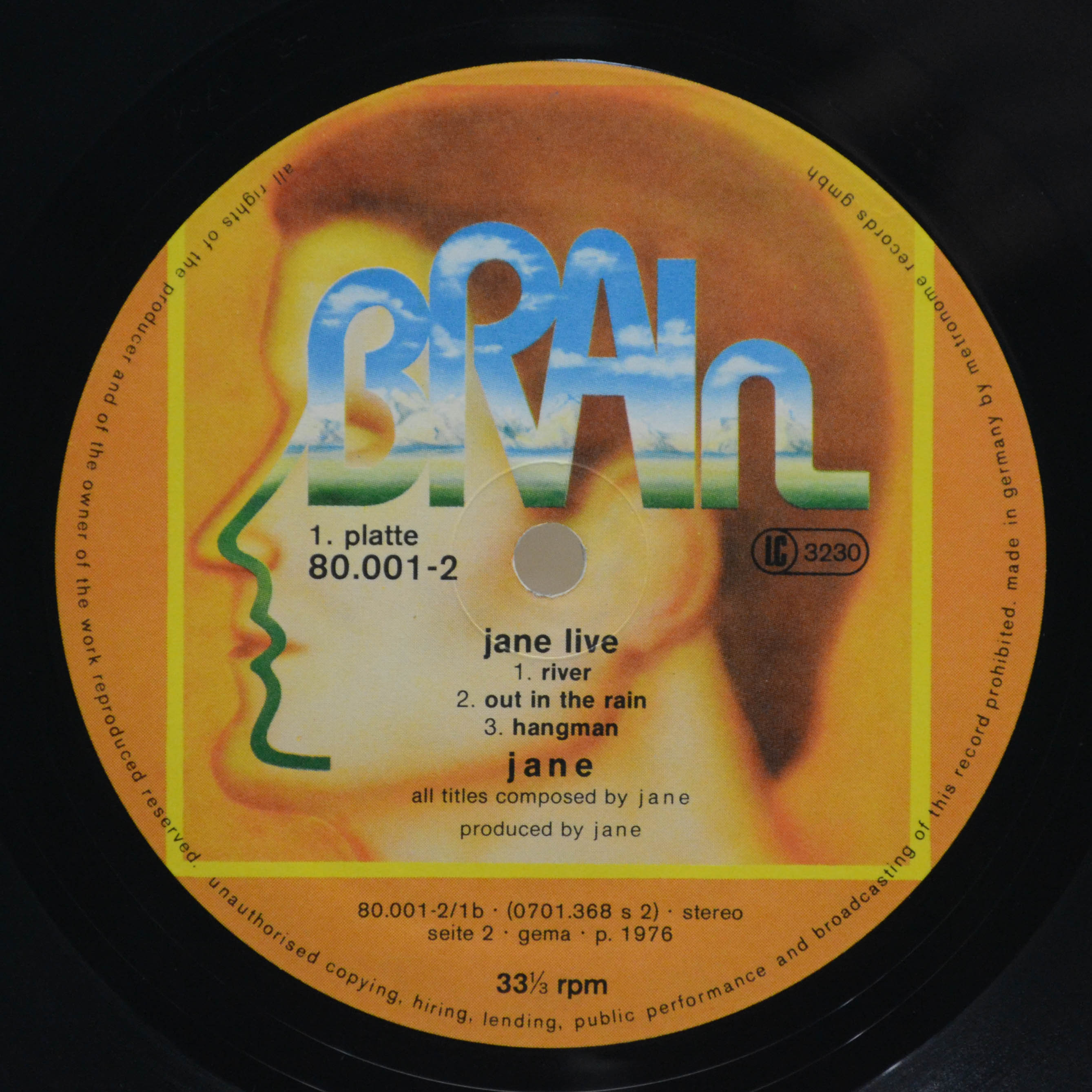 Jane — Jane Live (2LP), 1977