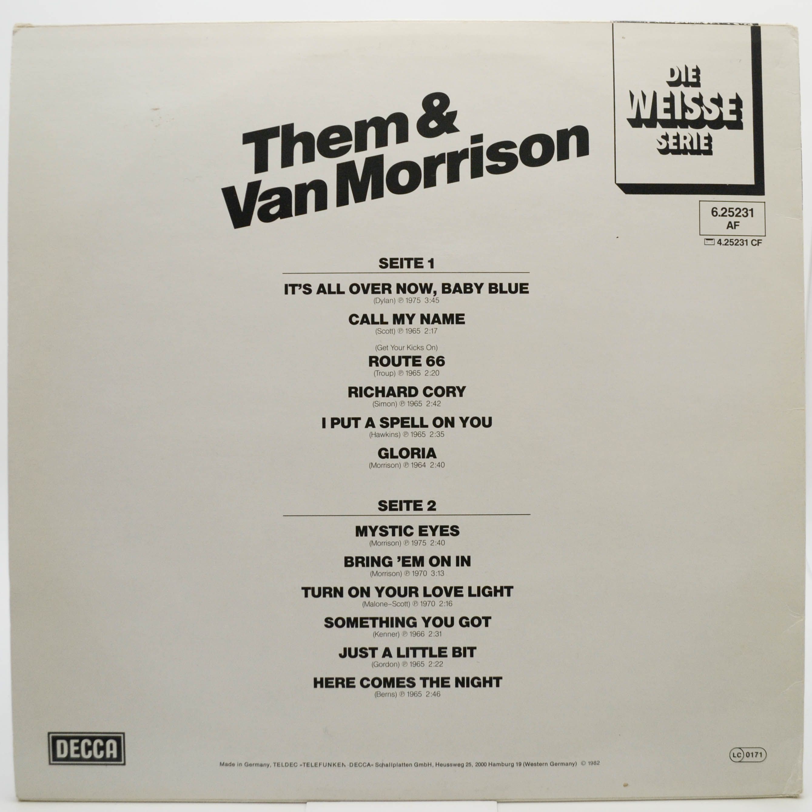 Them & Van Morrison — Them & Van Morrison, 1979