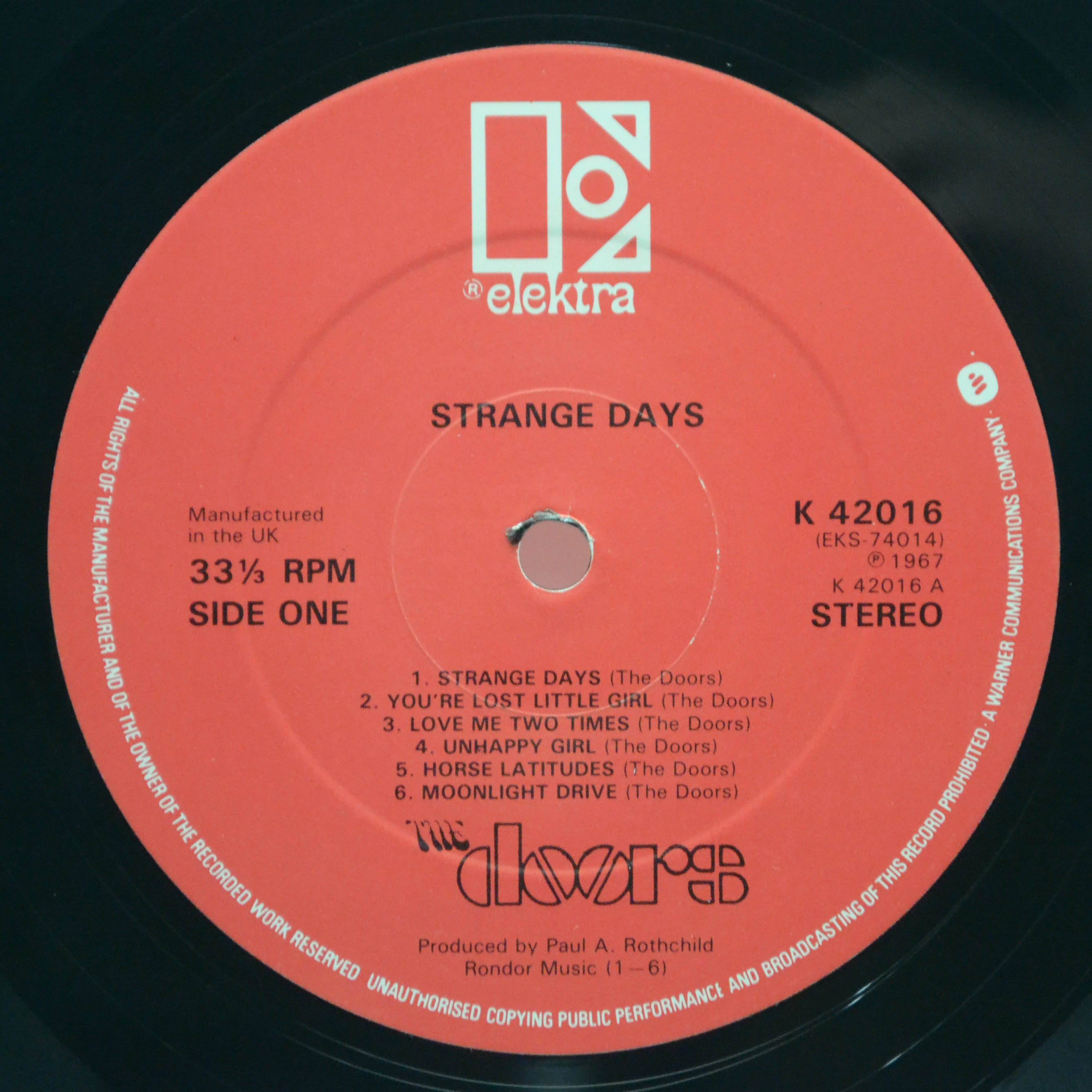 Doors — Strange Days (UK), 1967