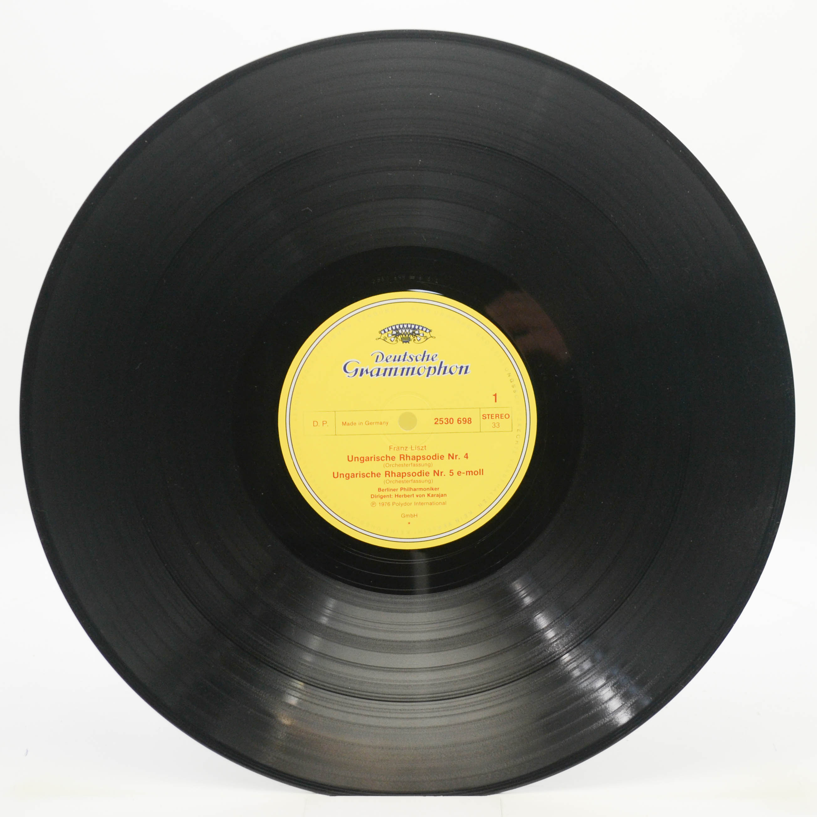 Franz Liszt • Berliner Philharmoniker • Herbert von Karajan — Ungarische Rhapsodien Nr.4 U. 5 • Hungarian Rhapsodies / Tasso: Lamento E Trionfo, 1976