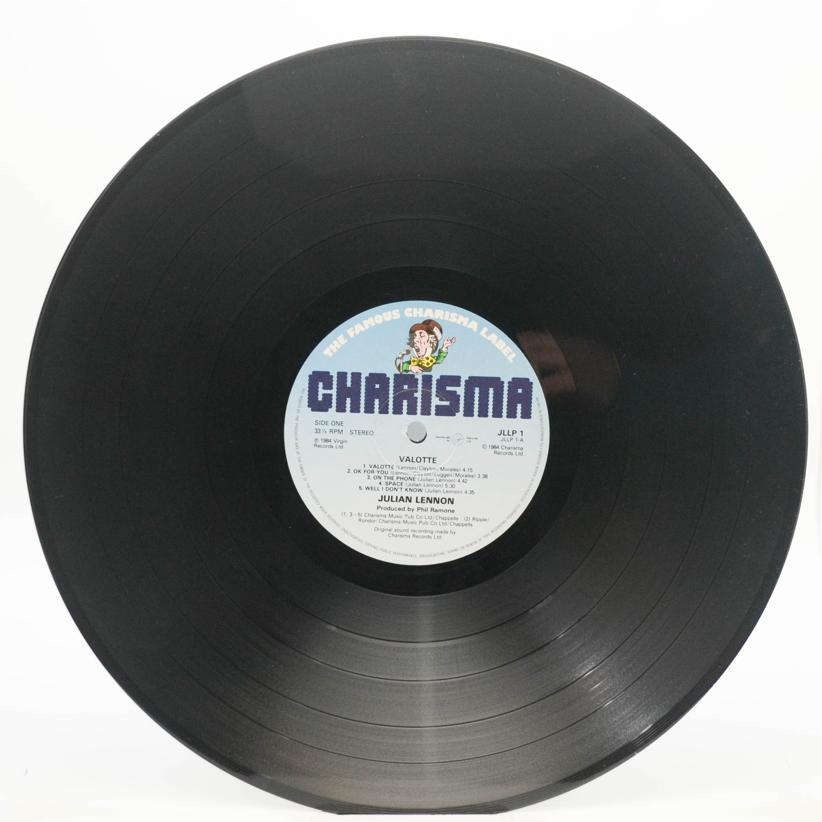 Julian Lennon — Valotte (1-st, UK), 1984