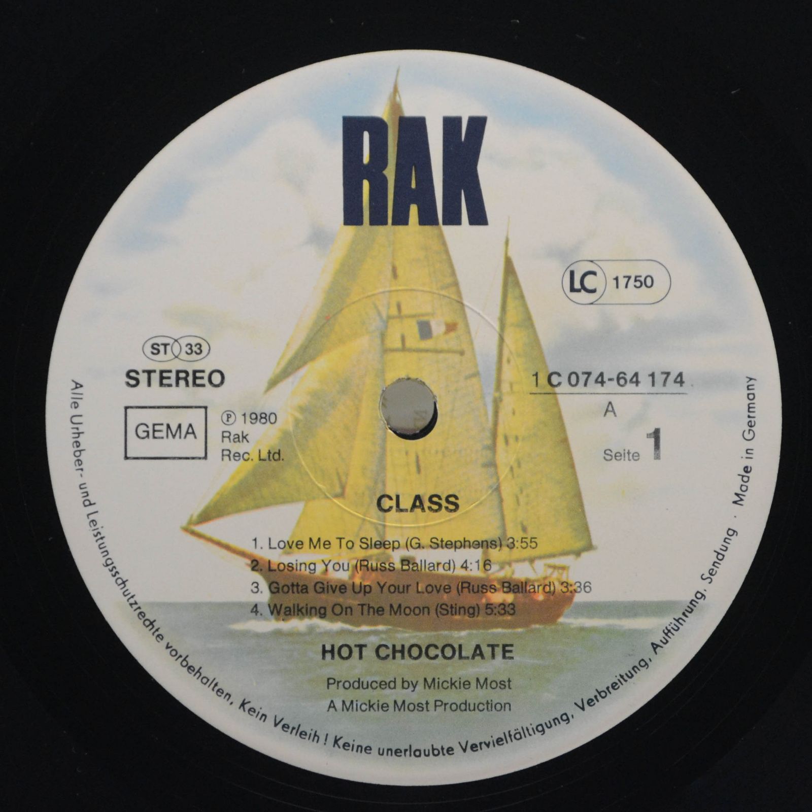 Hot Chocolate — Class, 1980