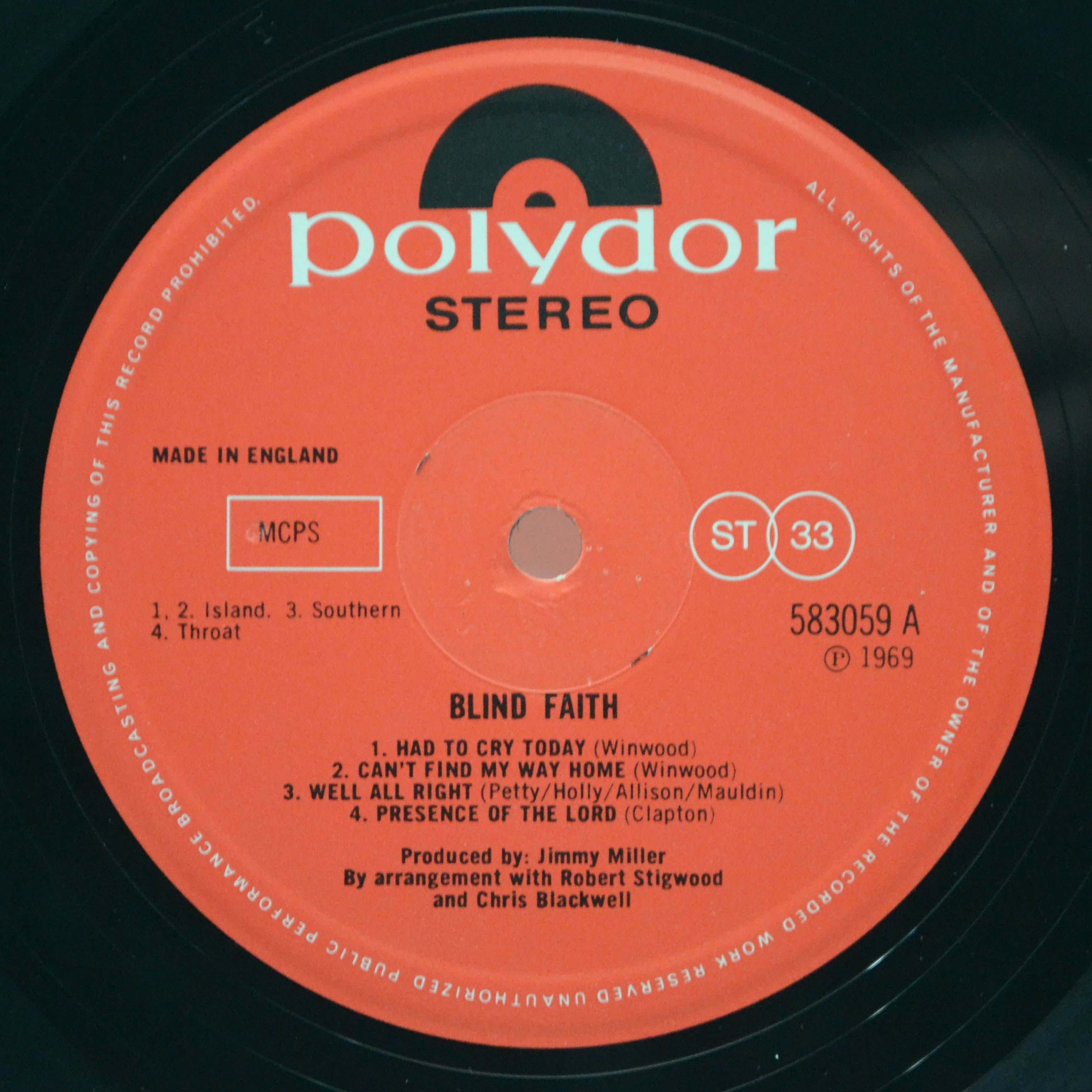 Blind Faith — Blind Faith (UK), 1969