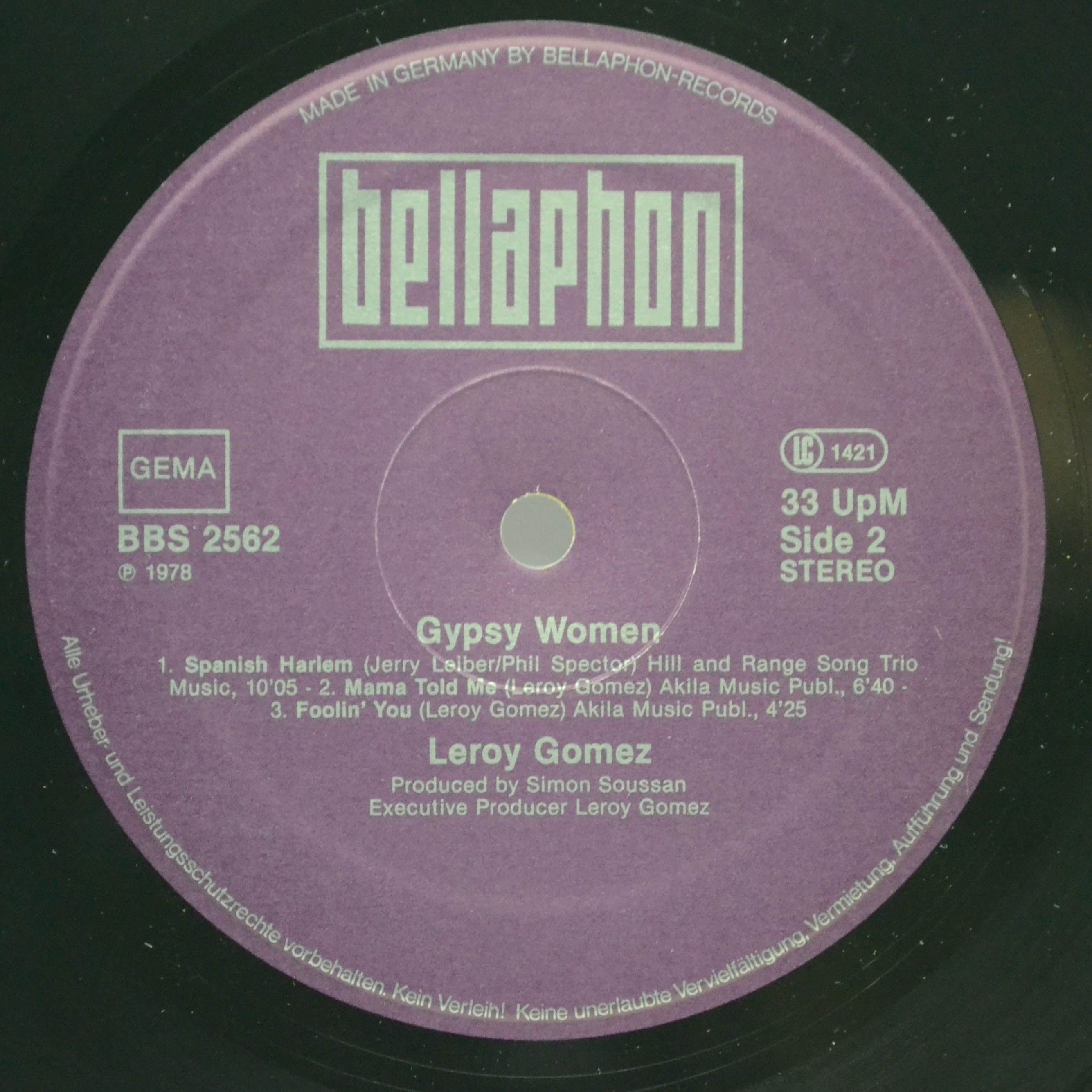 Leroy Gomez — Gypsy Woman, 1978