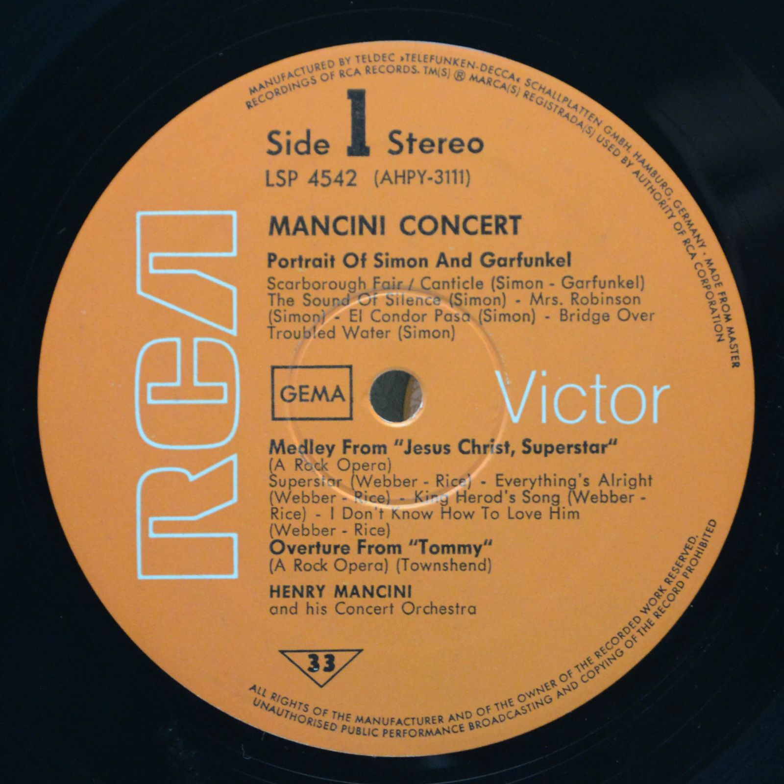 Henry Mancini — Mancini Concert, 1971