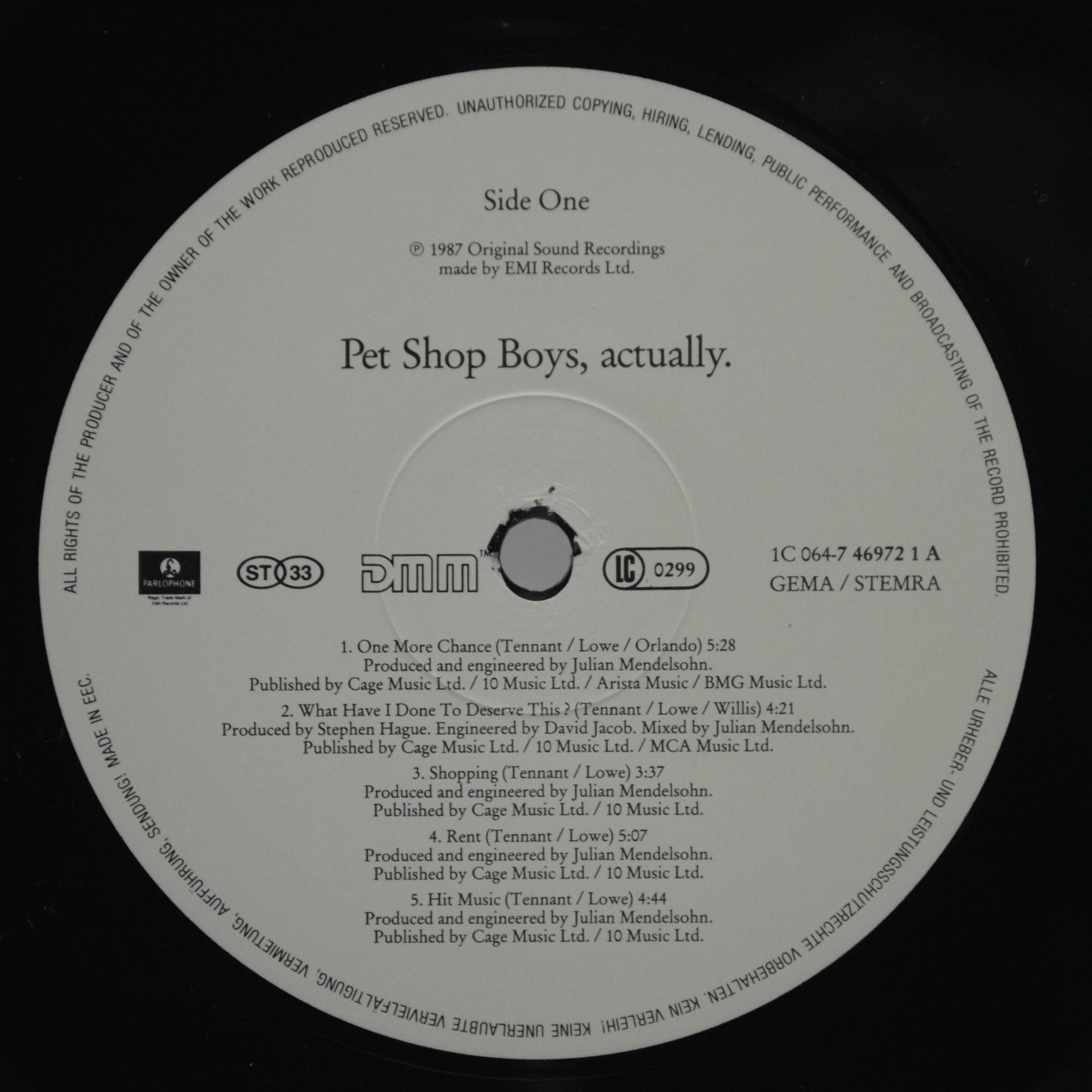 Pet Shop Boys — Actually, 1987