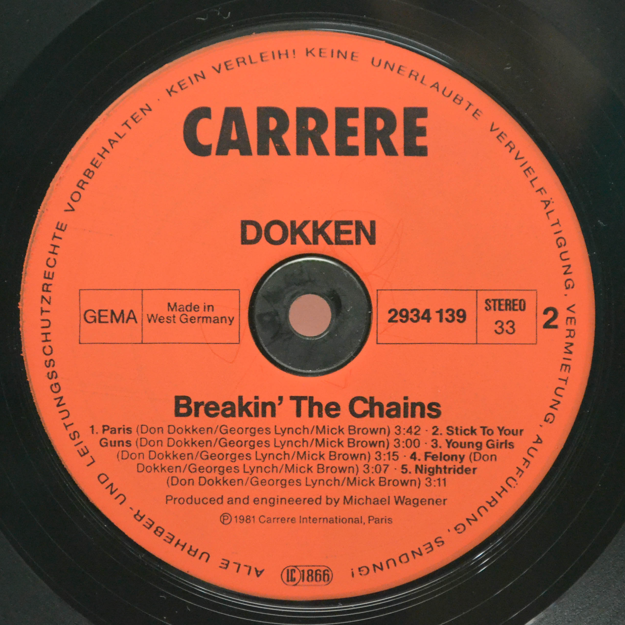 Dokken — Breakin' The Chains, 1981