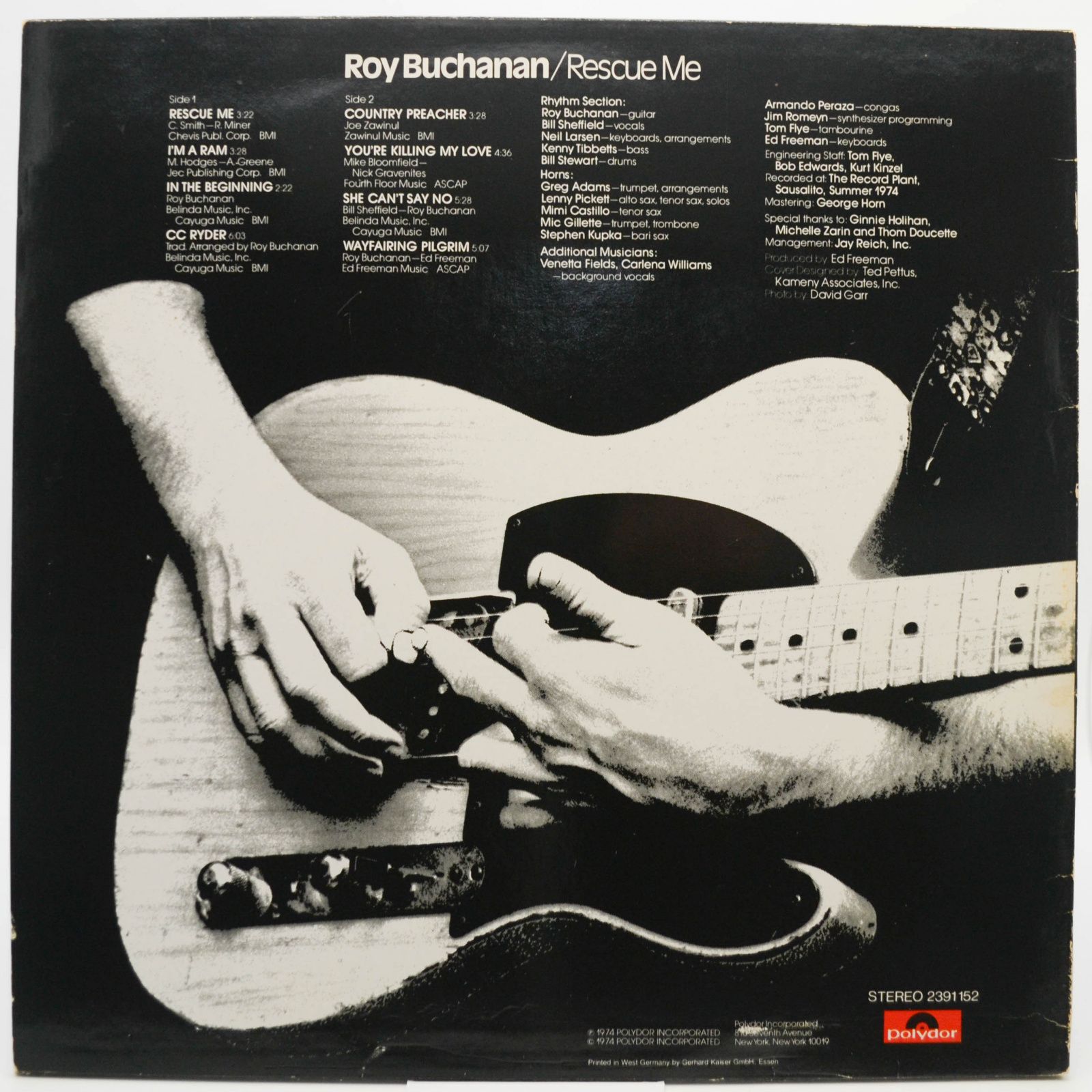 Roy Buchanan — Rescue Me, 1974