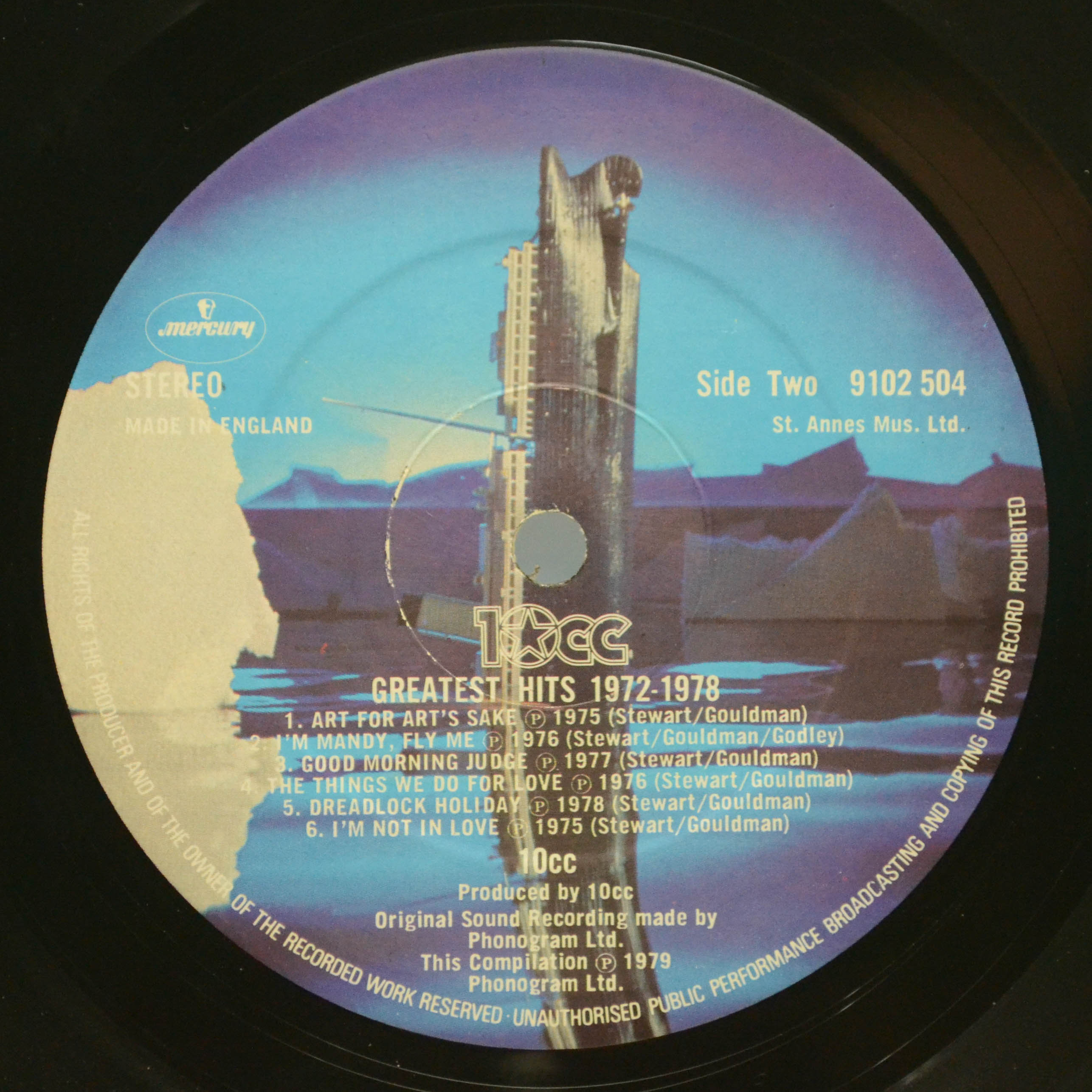 10cc — Greatest Hits 1972-1978 (1-st, UK), 1979