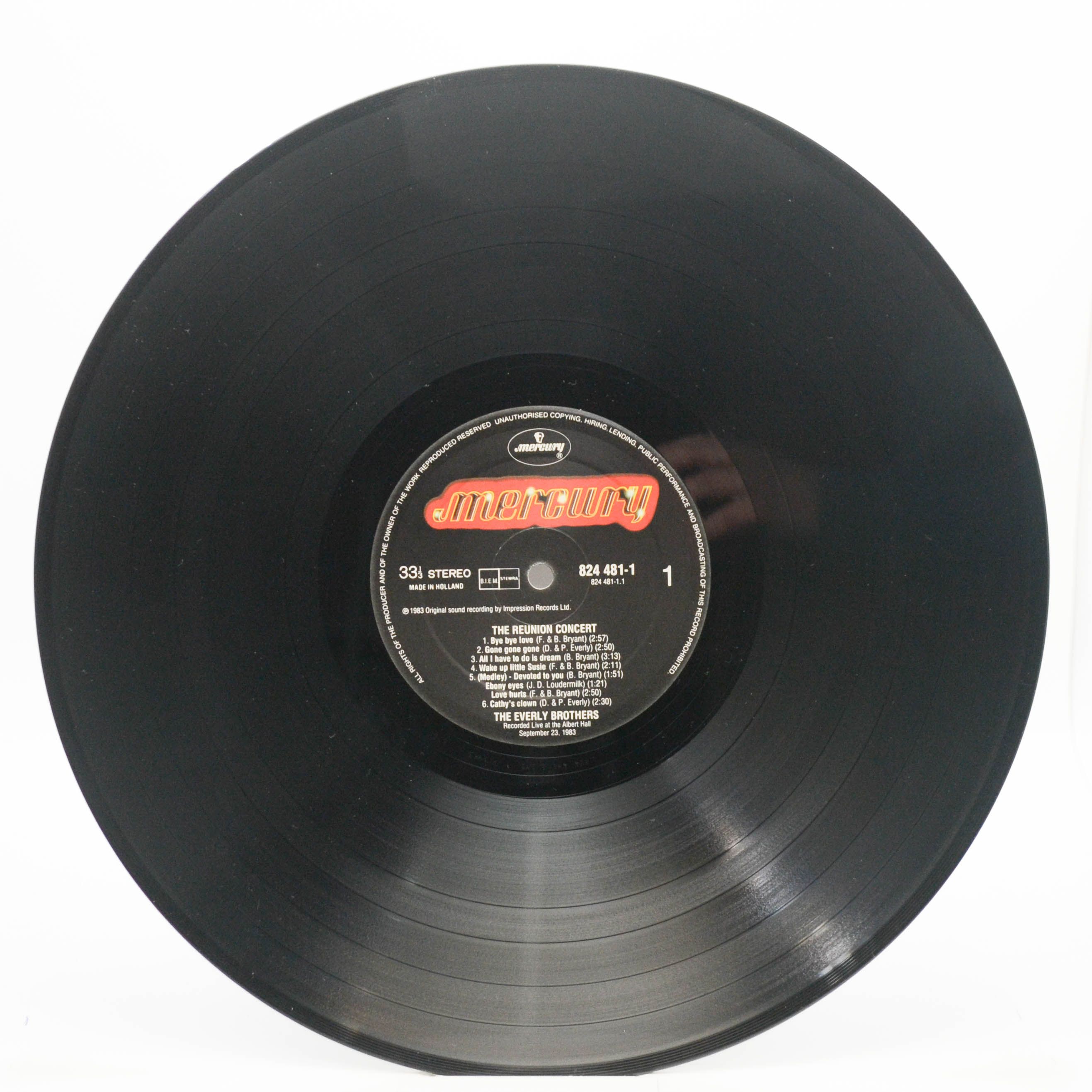 Everly Brothers — The Reunion Concert (2LP), 1983