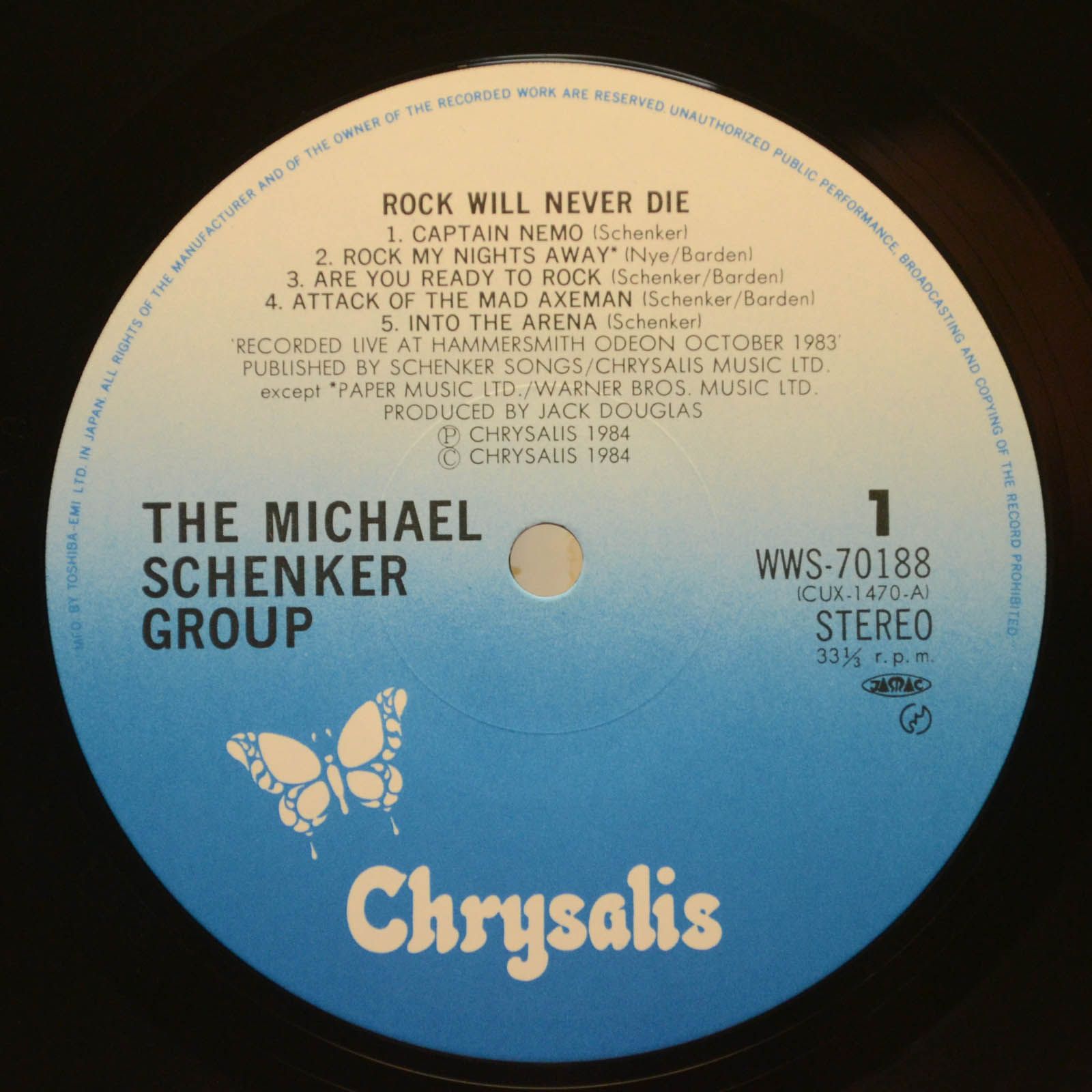 Michael Schenker Group — Rock Will Never Die, 1984