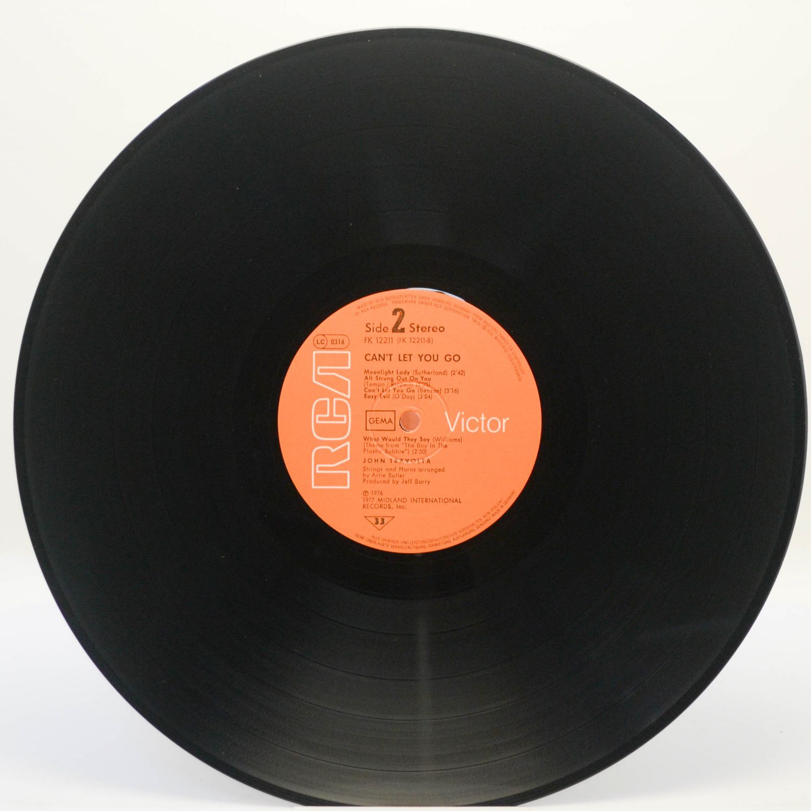 John Travolta — Can't Let You Go, 1977