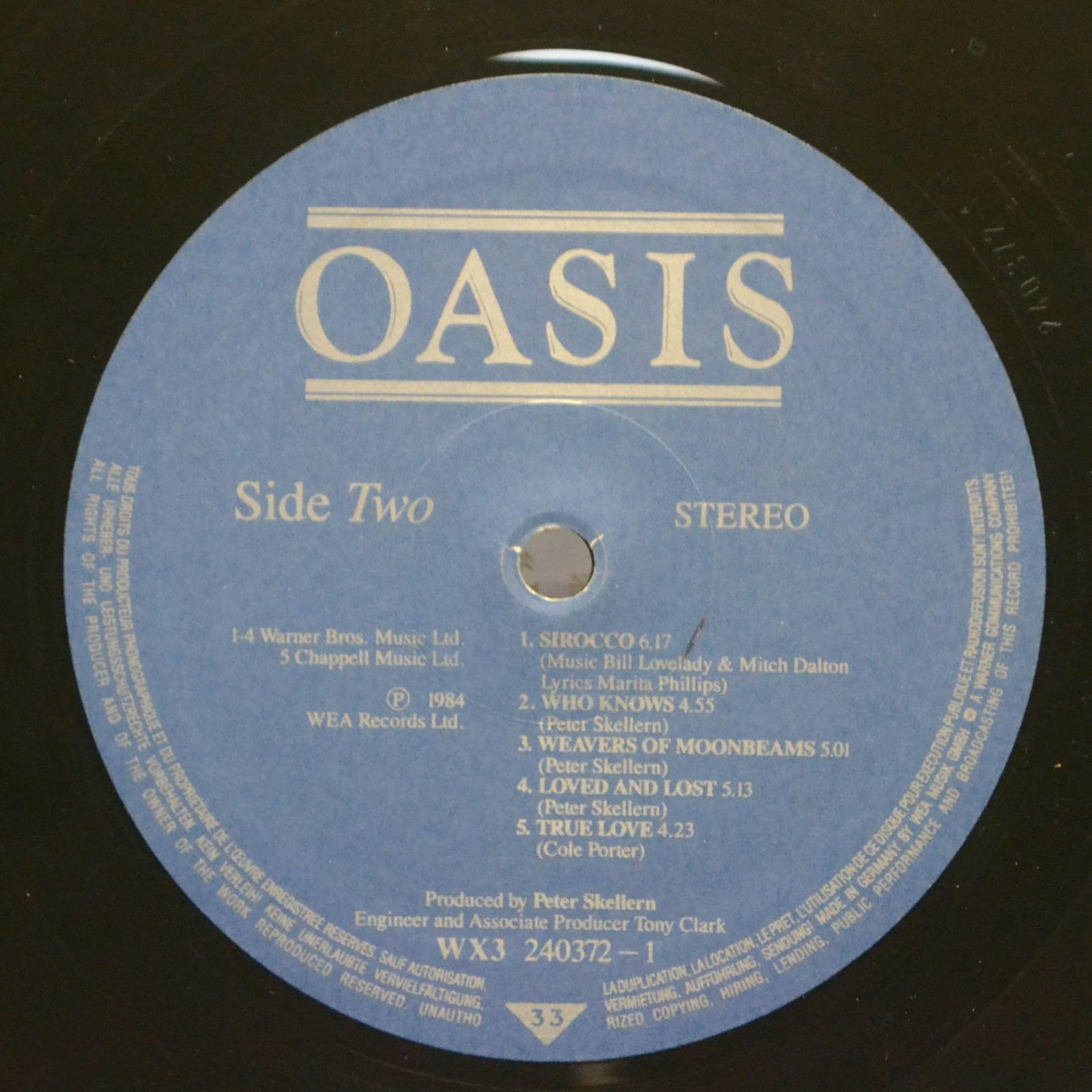 Oasis — Oasis, 1984