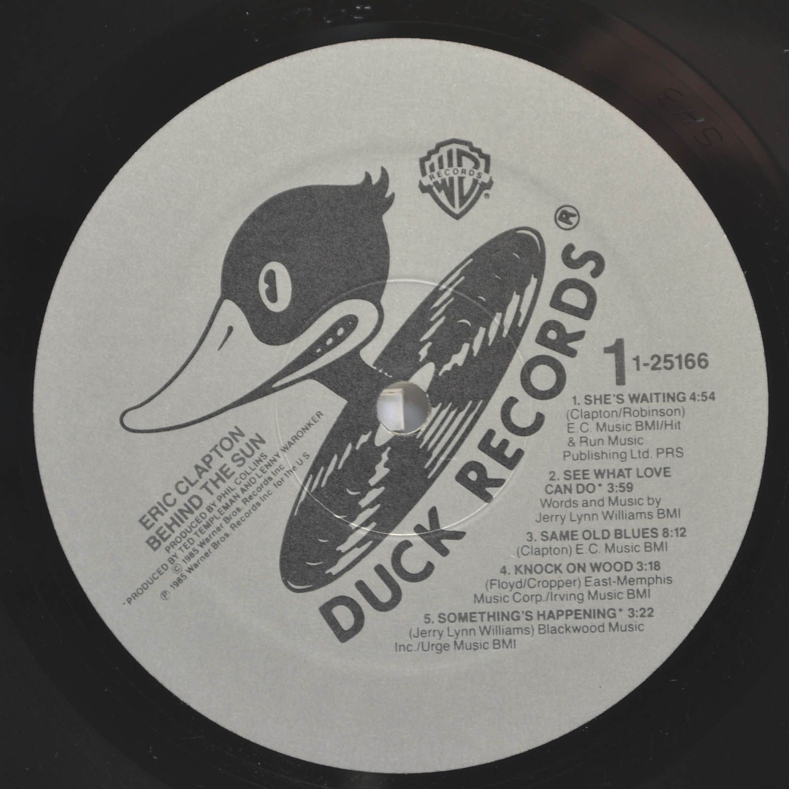 Eric Clapton — Behind The Sun (USA), 1985