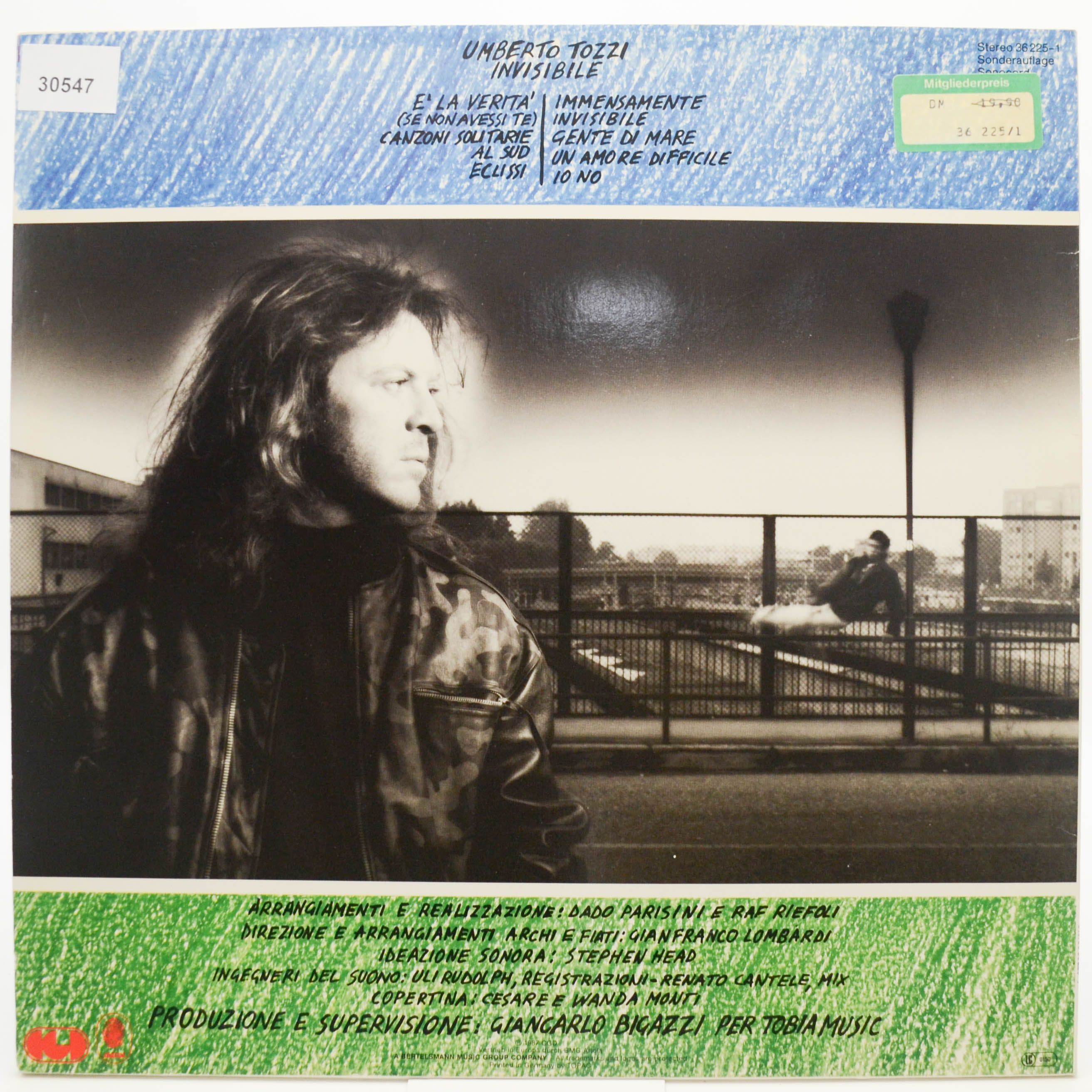 Umberto Tozzi — Invisibile, 1987