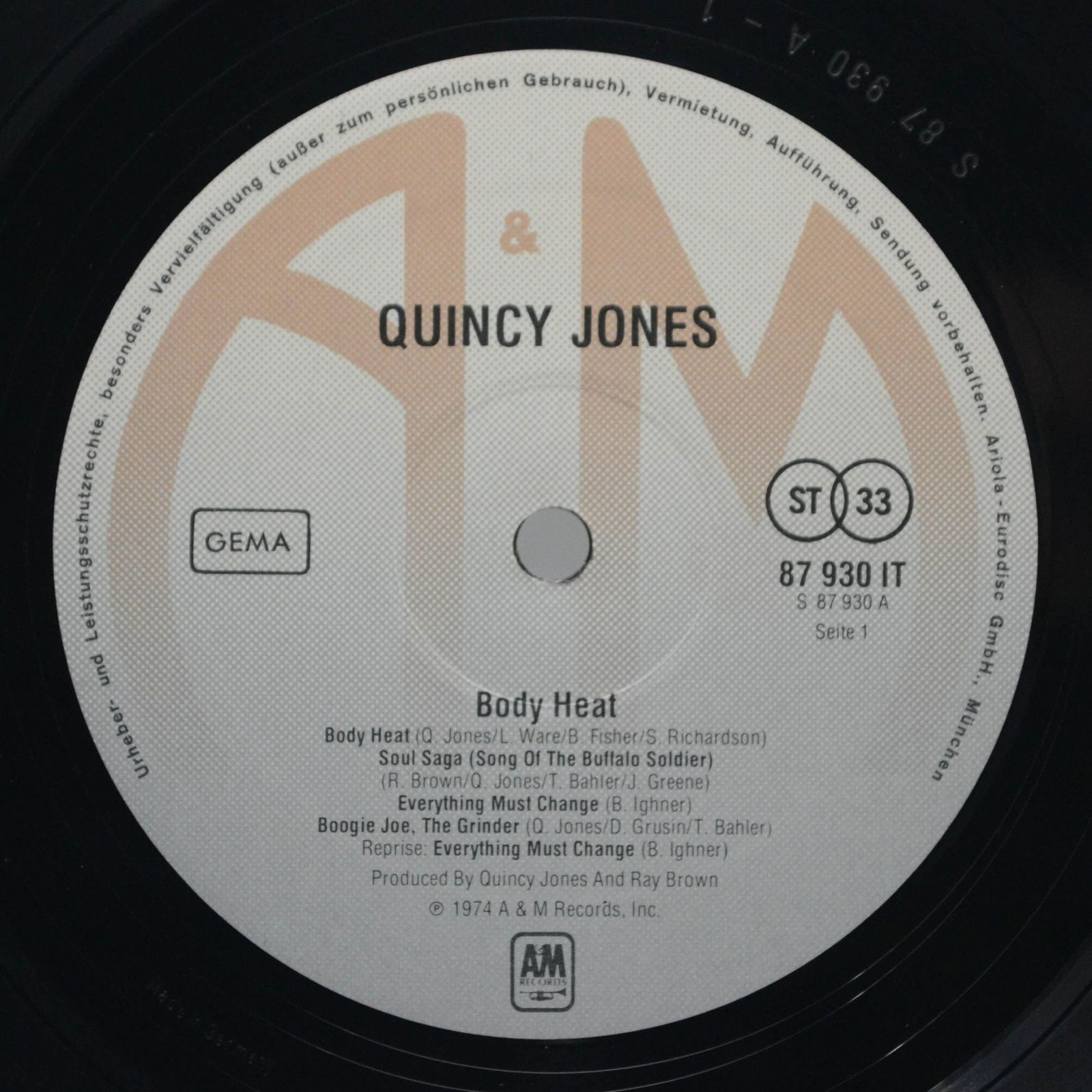 Quincy Jones — Body Heat, 1974