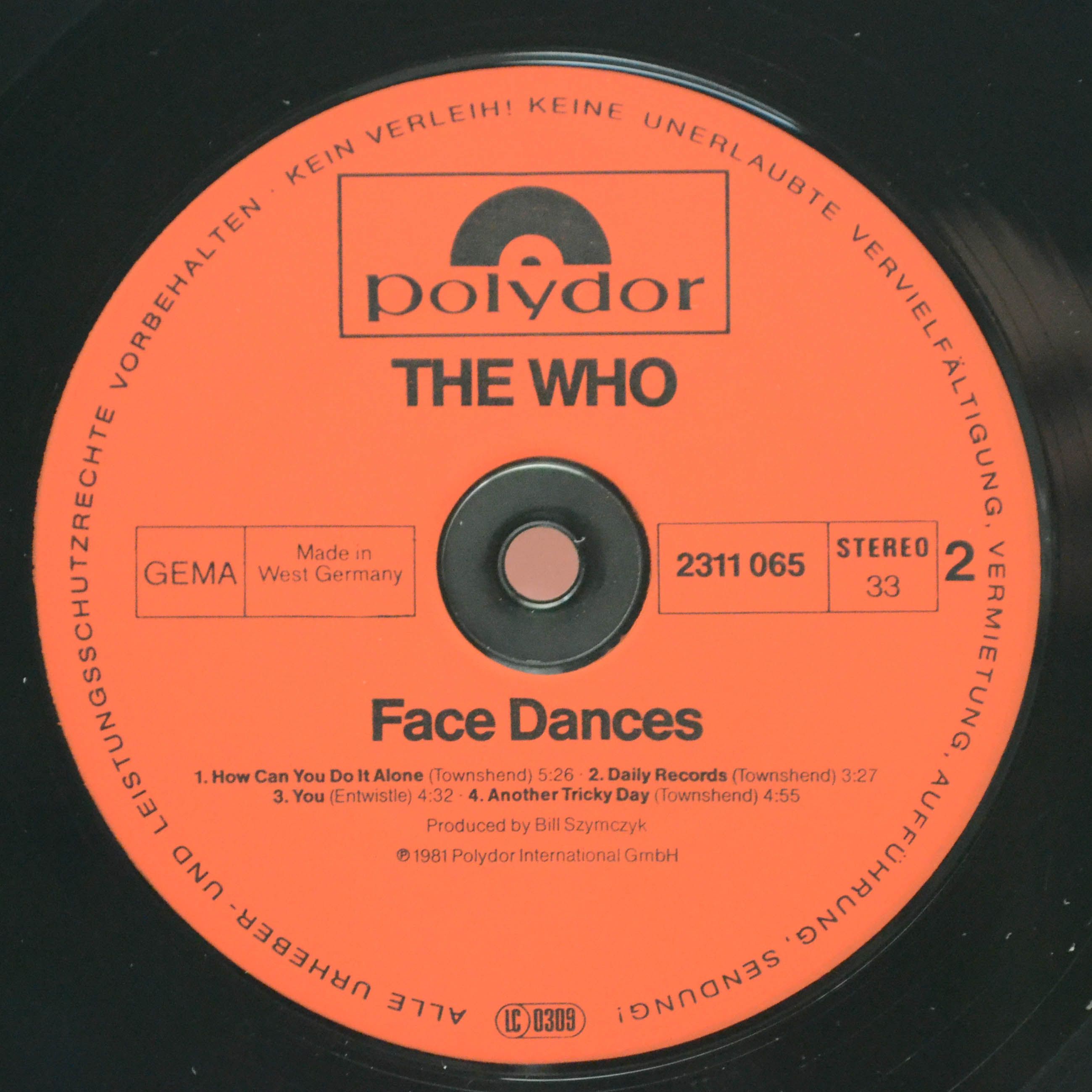 Who — Face Dances (poster), 1981