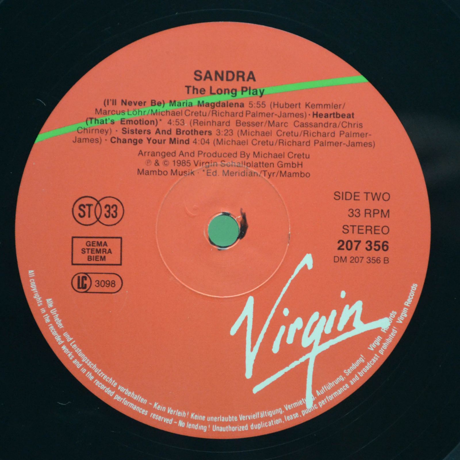 Sandra — The Long Play, 1985