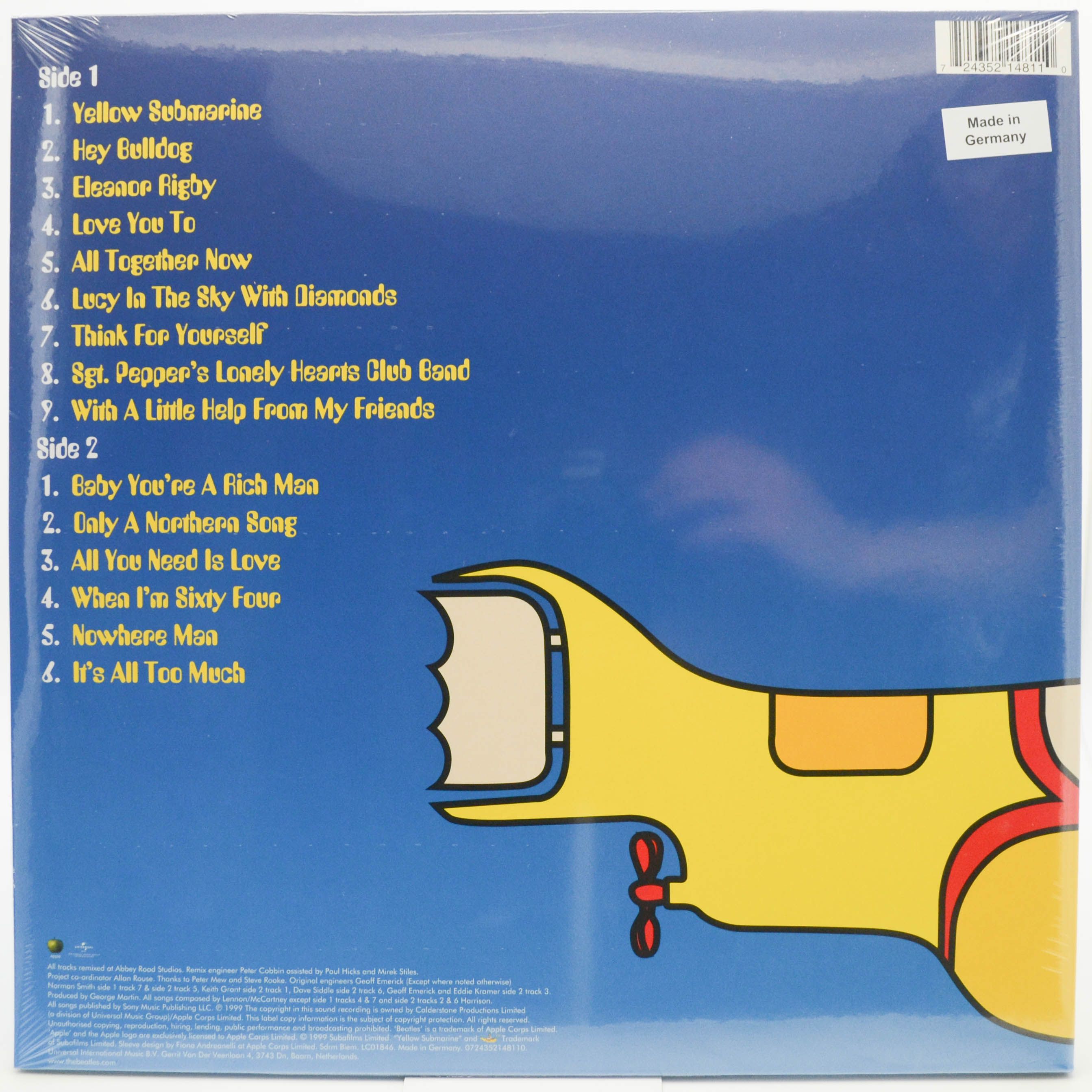 Beatles — Yellow Submarine Songtrack, 1999