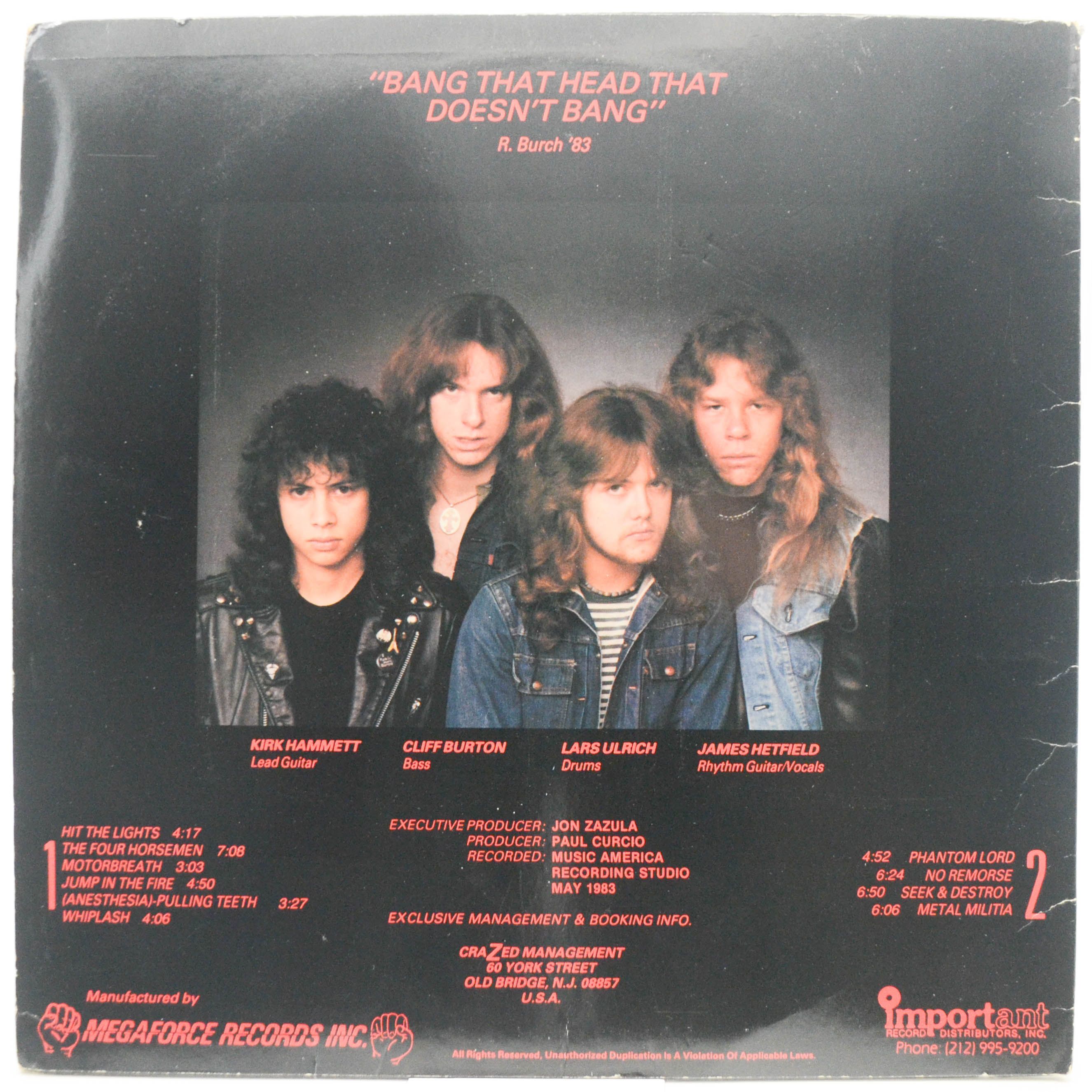 Metallica — Kill 'Em All (USA), 1983